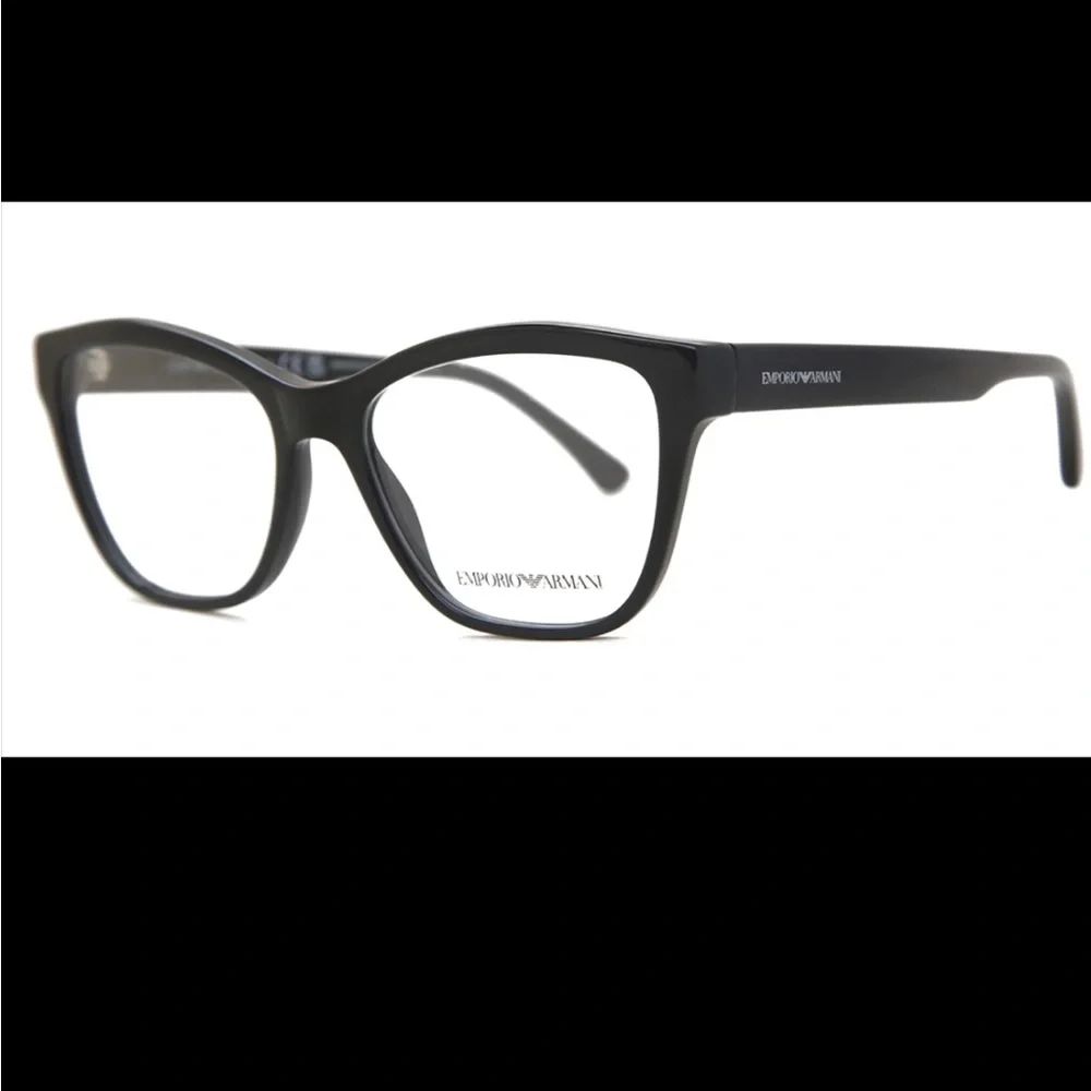 NWT Emporio Armani Elegant Black Glasses EA 3193 5875 52 16 140